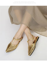 Women’s Pointed Toe Flat Roman Sandals