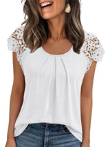 Bella Lace Oversized White Blouse