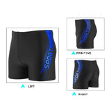 Men's Plus Size Printed Swim Trunks