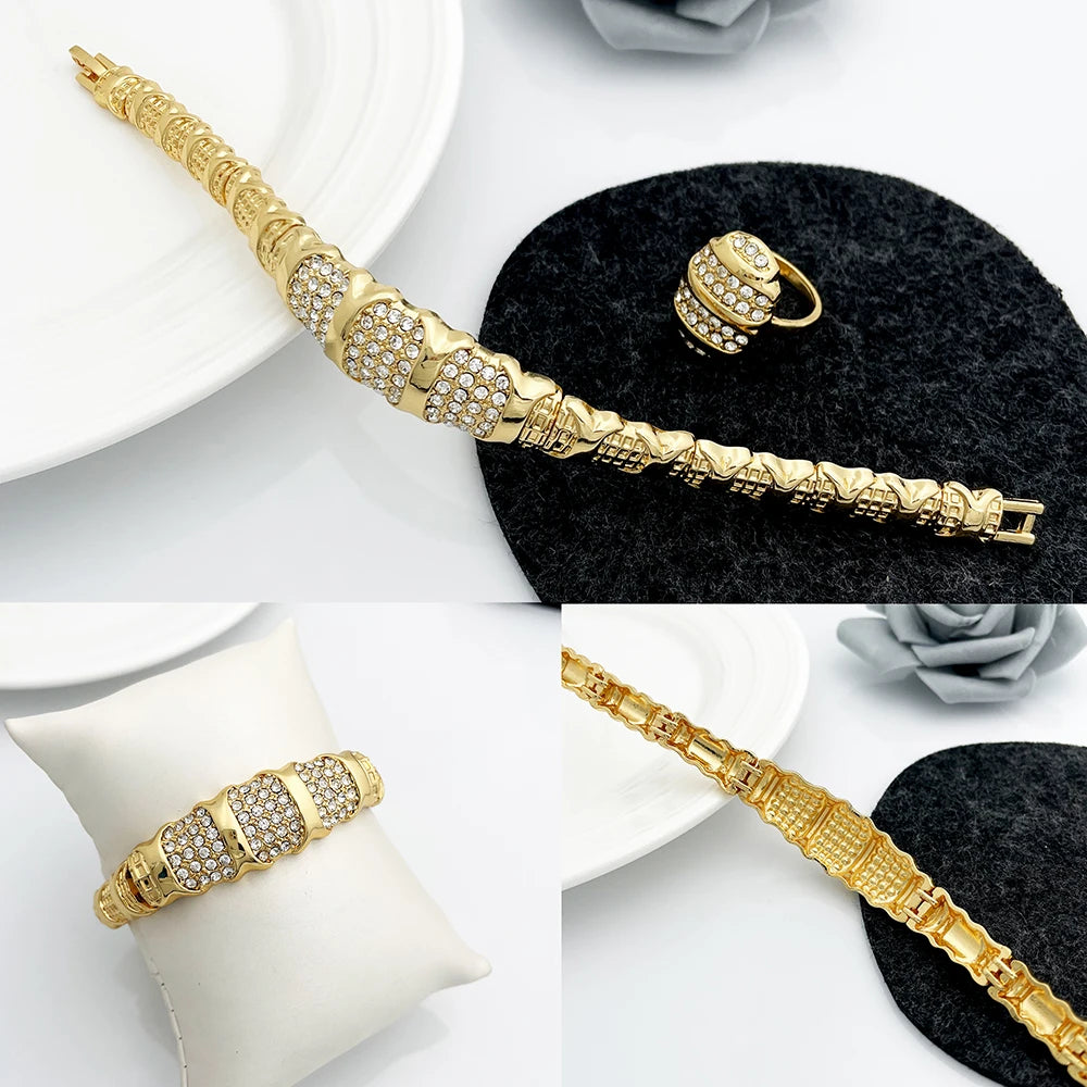 Dubai 18K Gold Plated Jewelry Set