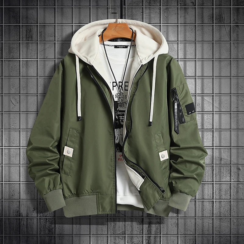 Men's Plus Size Hooded Jacket – 8XL Winter Coat