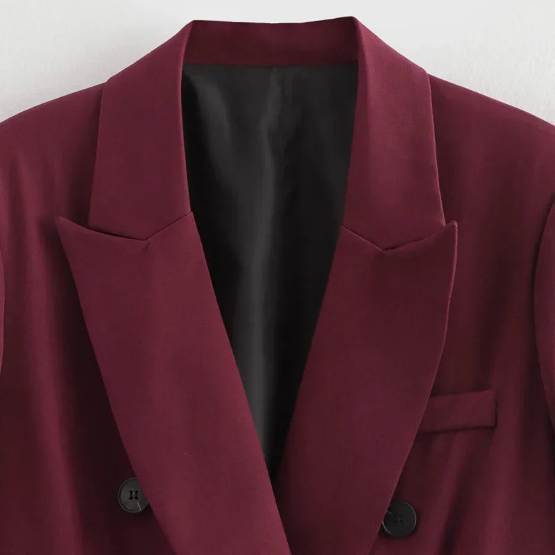 Formico™ – Straight Oversized Office Blazer (Elegant, Tailored Vintage)