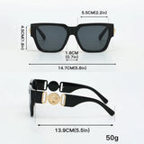 Signature Leopard Square Sunglasses