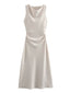 Luxe Satin Midi Elegance Dress