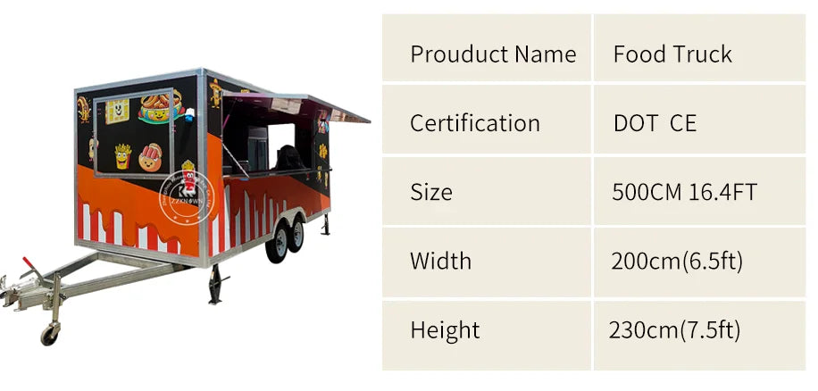 USA Standard Food Truck 2025
