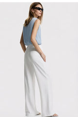 Amii Sleeveless Chiffon Office Blouse