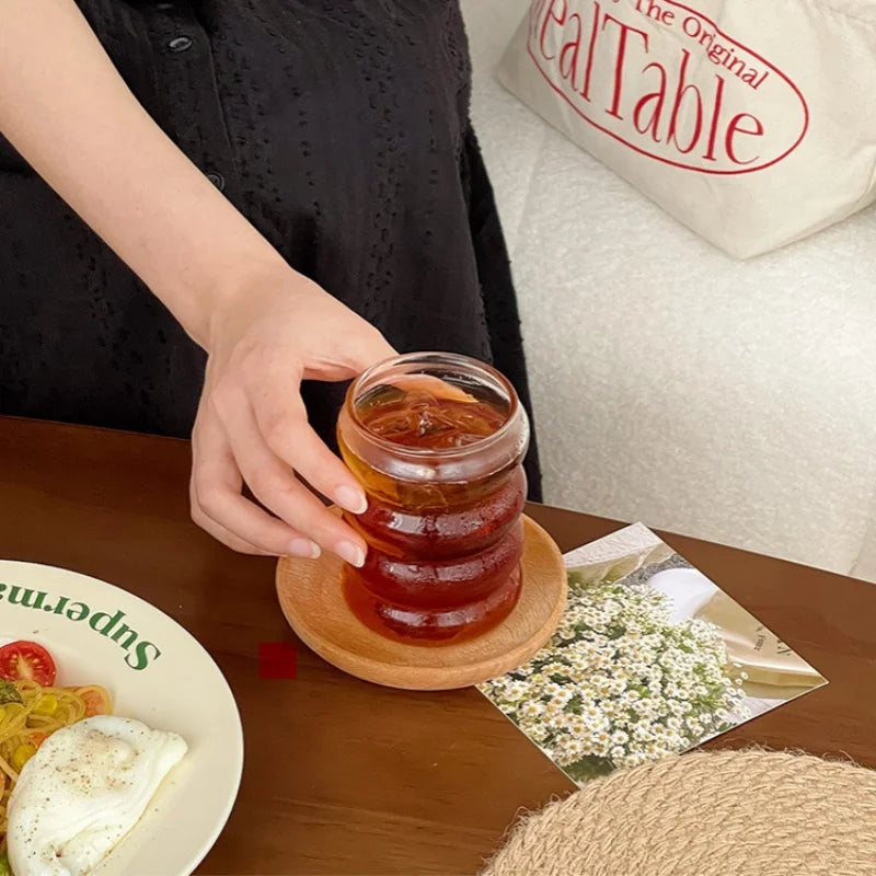 Corrugated Glass Cup