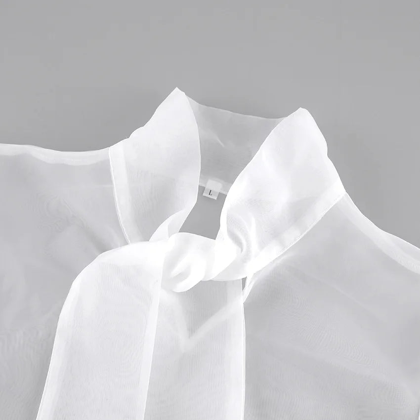 Aurora Organza Bow Blouse