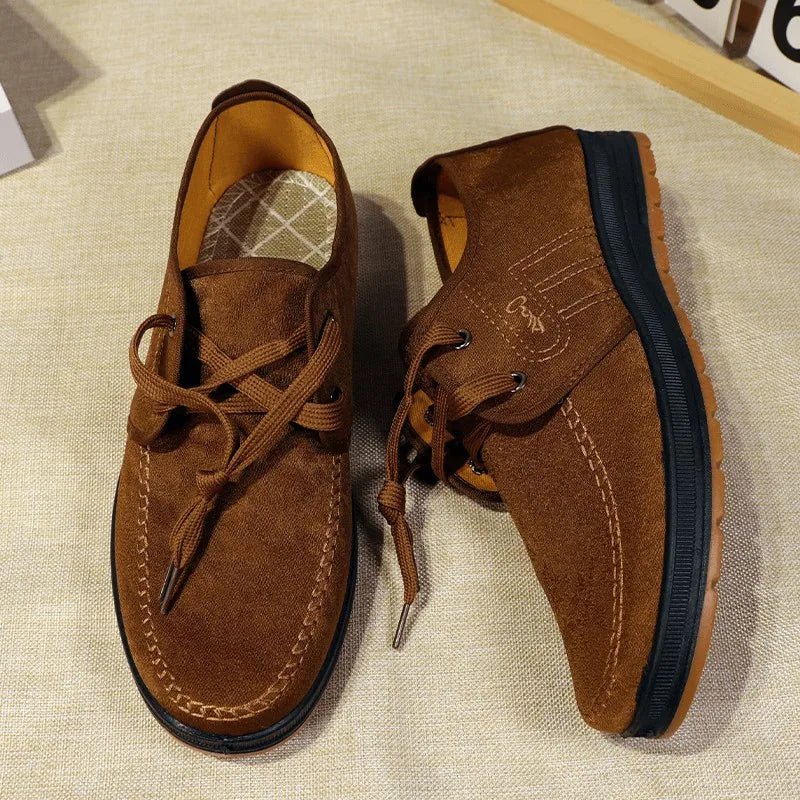 Men’s Traditional Plaid Slip-On Loafers
