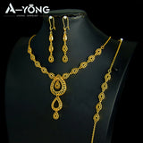 Dubai 21K Gold Plated Bridal Jewelry Set