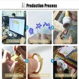 Women’s Gold Jewelry Set with Earrings & Necklace