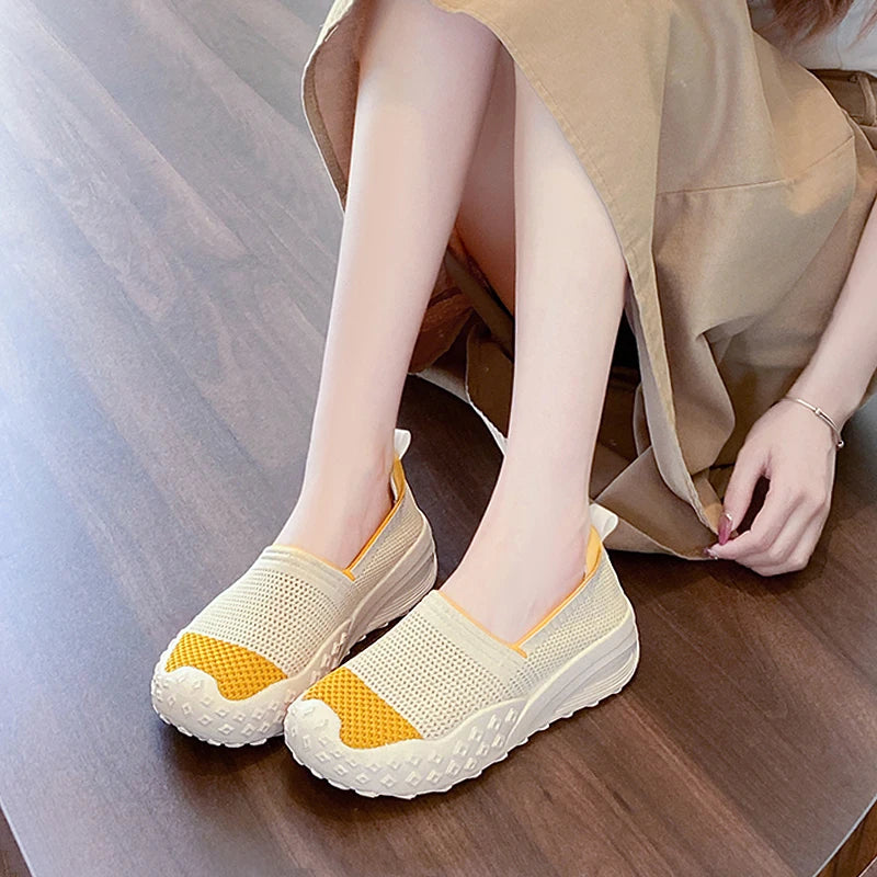 Mesh Knit Slip-On Loafers – Lightweight & Breathable 2025