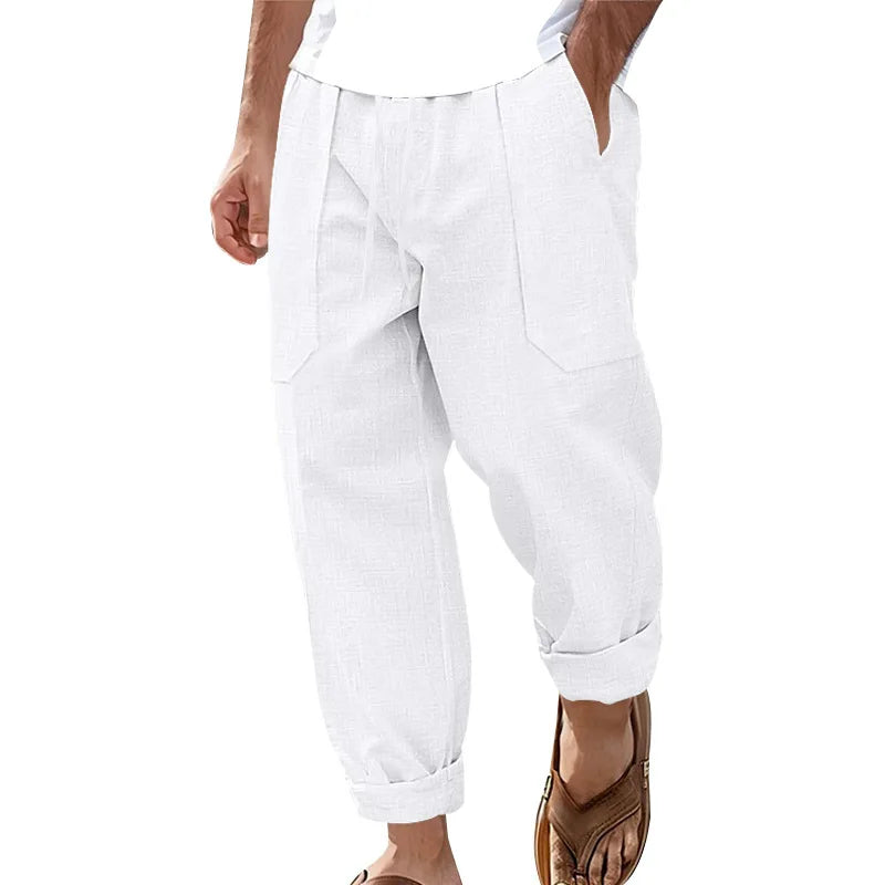 Men’s Cotton Linen Yoga Pants