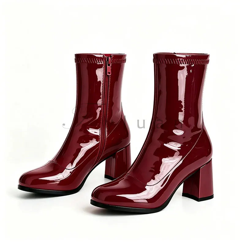 Classic Block Heel Ankle Boots