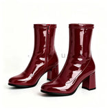 Classic Block Heel Ankle Boots