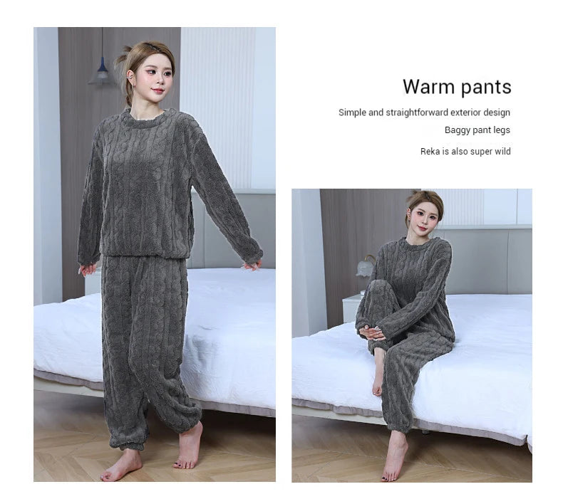 Women's Velvet Pajama Set