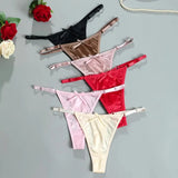 Women Adjustable Satin G-Strings