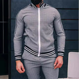 Men's Checkered Sports Tracksuit