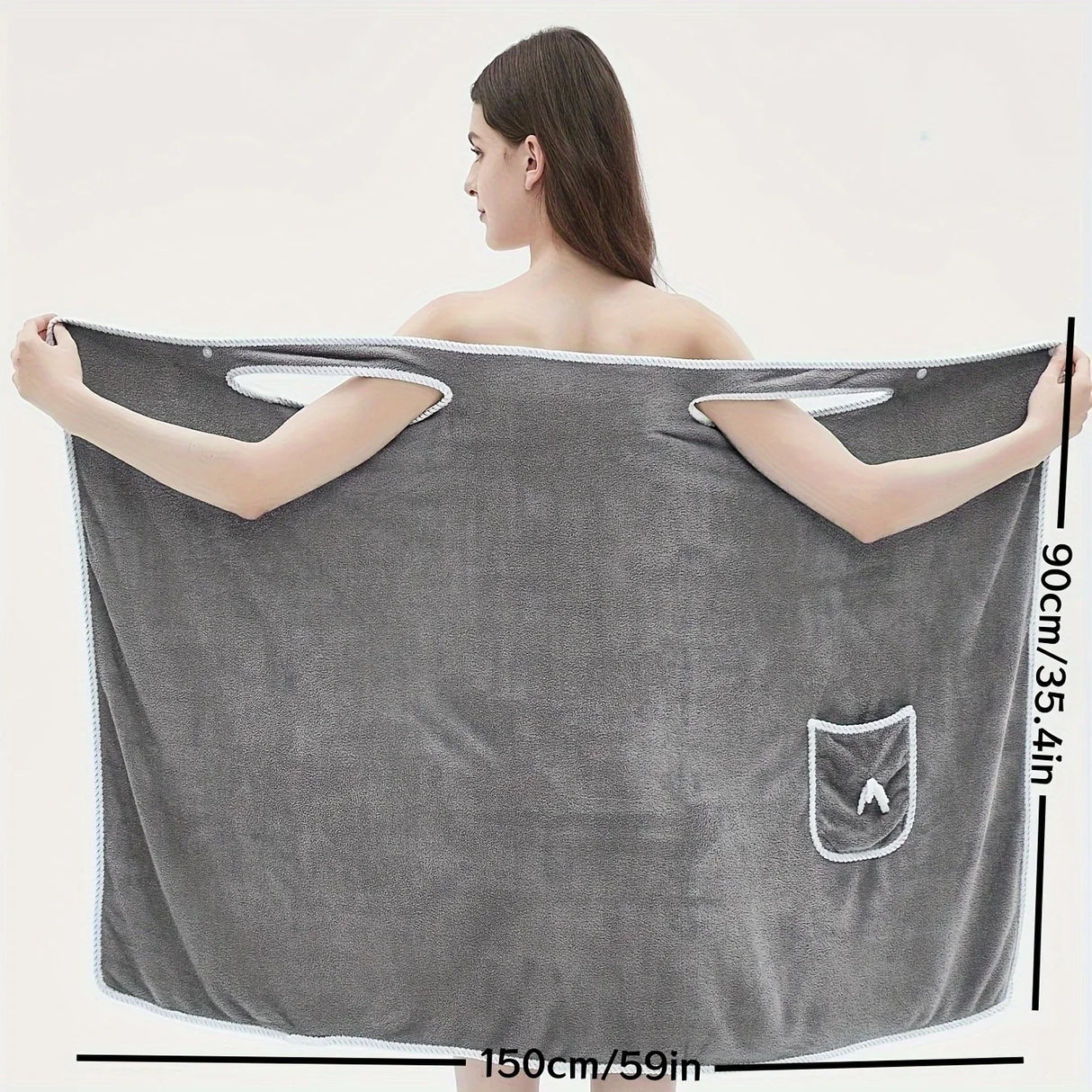 Bath Towel Wearable Wrap