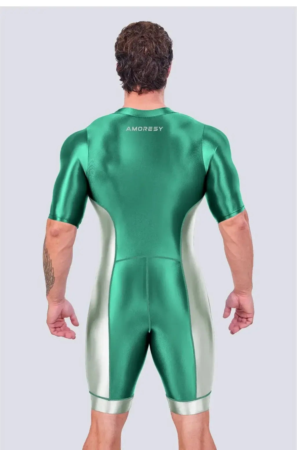 Women Satin Glossy Bodysuit Jumpsuit