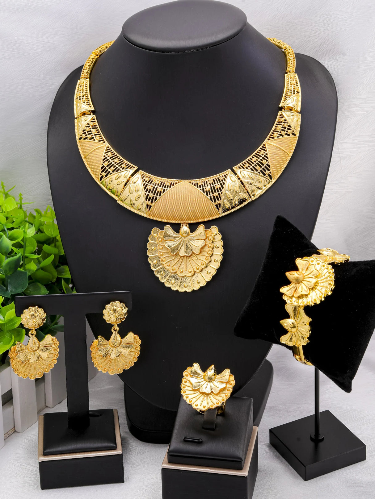 Dubai 24K Gold Plated Jewelry Set