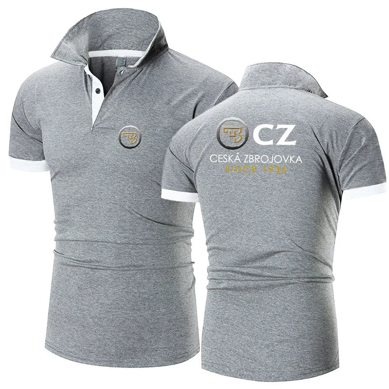Men Cotton Casual Polo Shirt