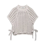Women's Side Bow Knitted Pullover