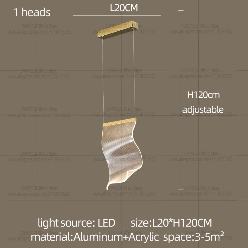 Modern LED Chandelier Pendant Lamp