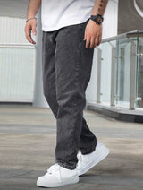 Heritage Washed Straight Jeans