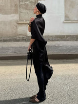 Midnight Luxe Satin Maxi Dress