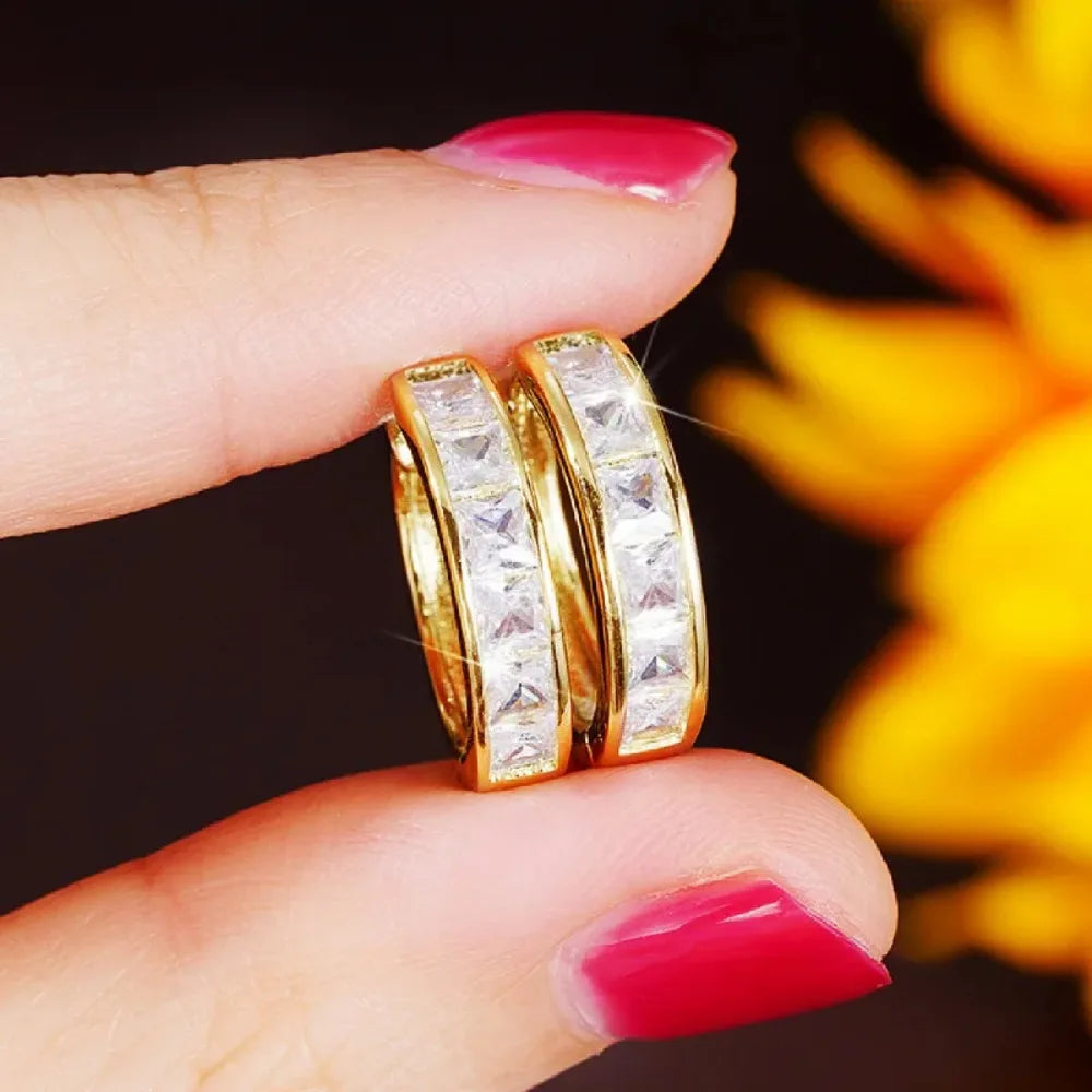 CZ Hoop Earrings