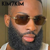 Elite Rimless Rectangle Sunglasses