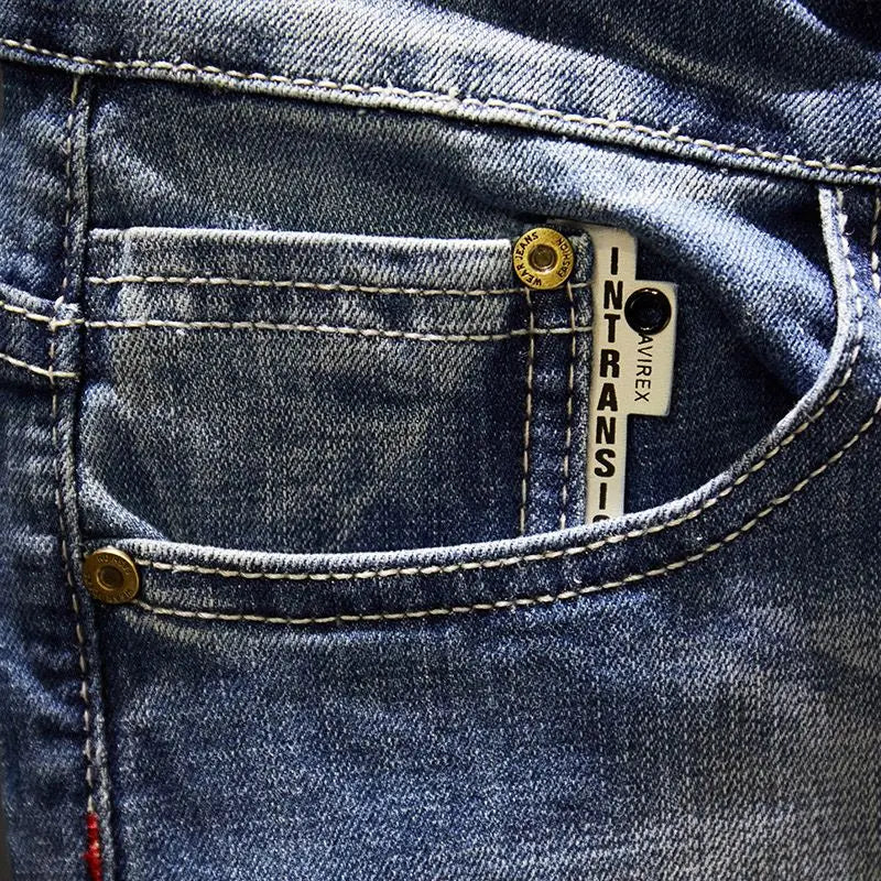 Apex Ripped Straight Jeans