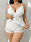 Curvy Grace Satin Set