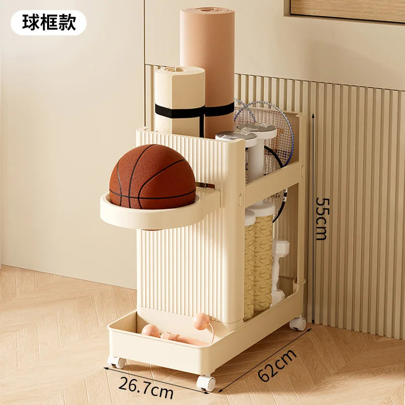 Slim Home Storage Cart Rack