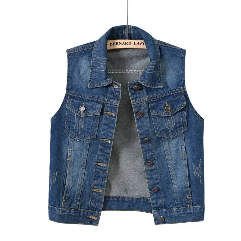 Women’s Blue Casual Denim Jacket