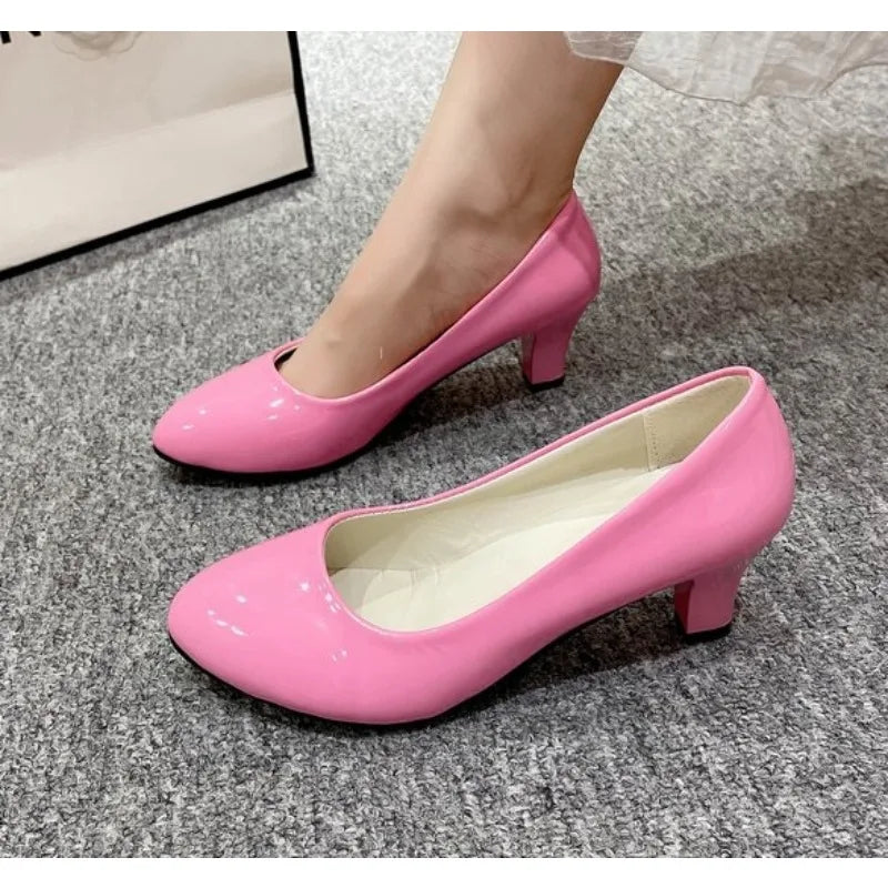 Nude Low Heel Pumps – Office & Party 2025