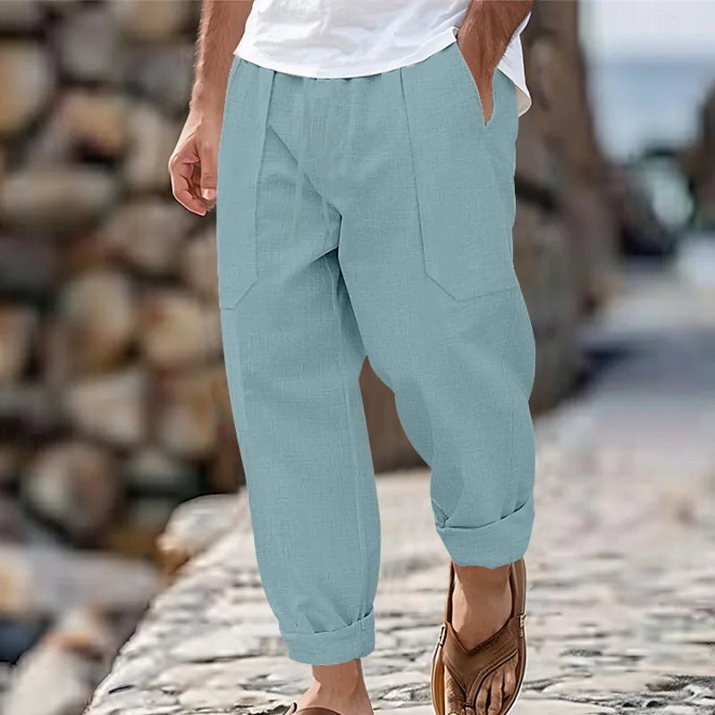 Men’s Cotton Linen Yoga Pants