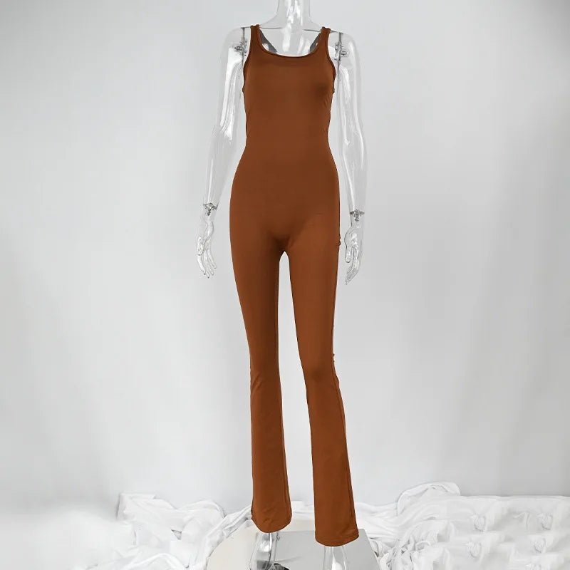 Women Hollow Backless Romper