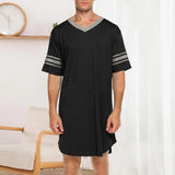 Men’s Contrast Sleep Shirt Robe