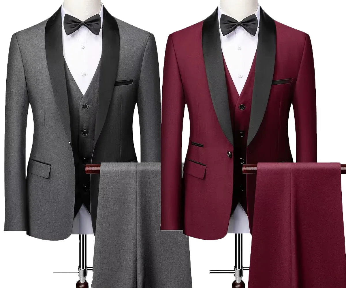Men's Plus Size Suit – Business 3-Piece Outfit