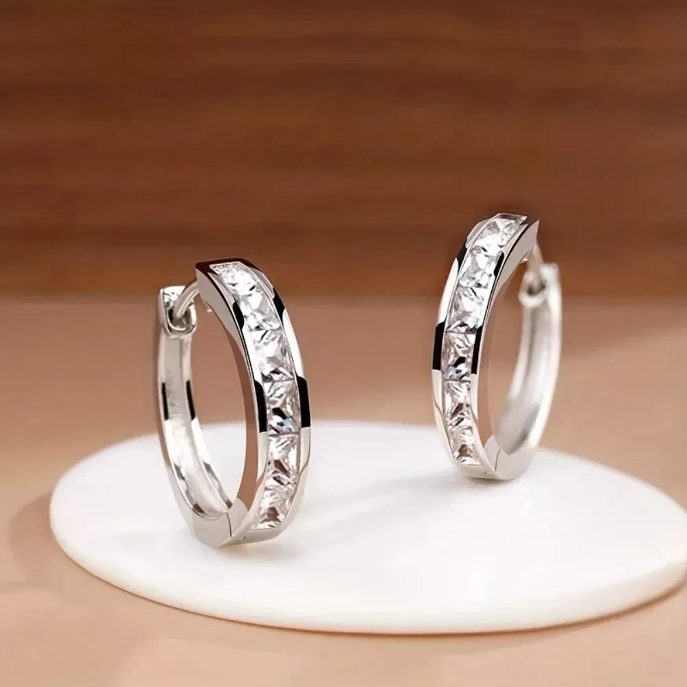 CZ Hoop Earrings
