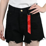 Summer Women's High-Waist Denim Shorts with Pockets