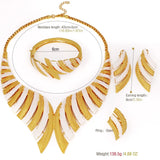 Luxury Two-Tone Gold Plated Bridal Jewelry Set
