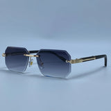 Elite Rimless Rectangle Sunglasses