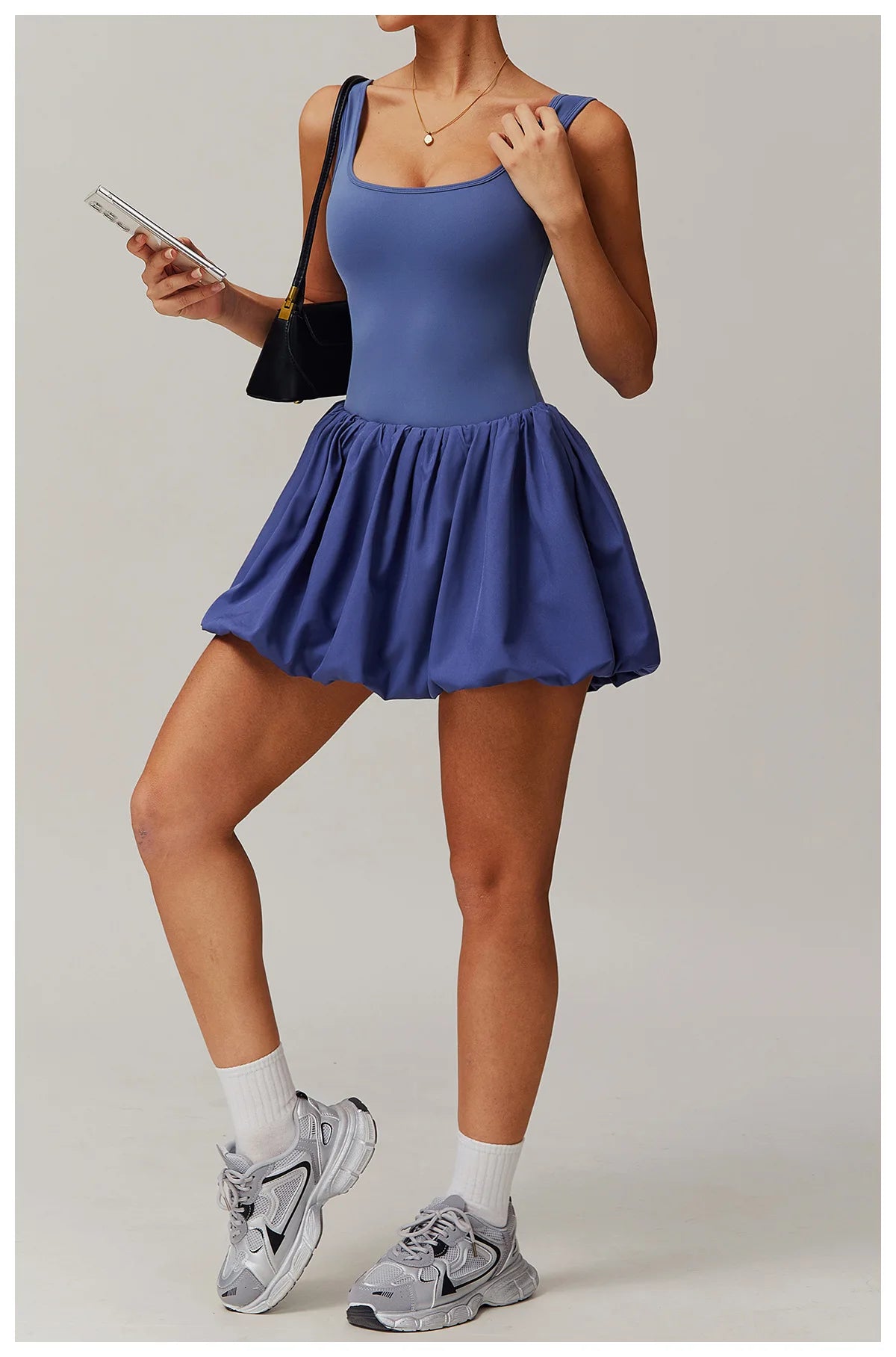 Women Short Skirt Yoga Jumpsuit