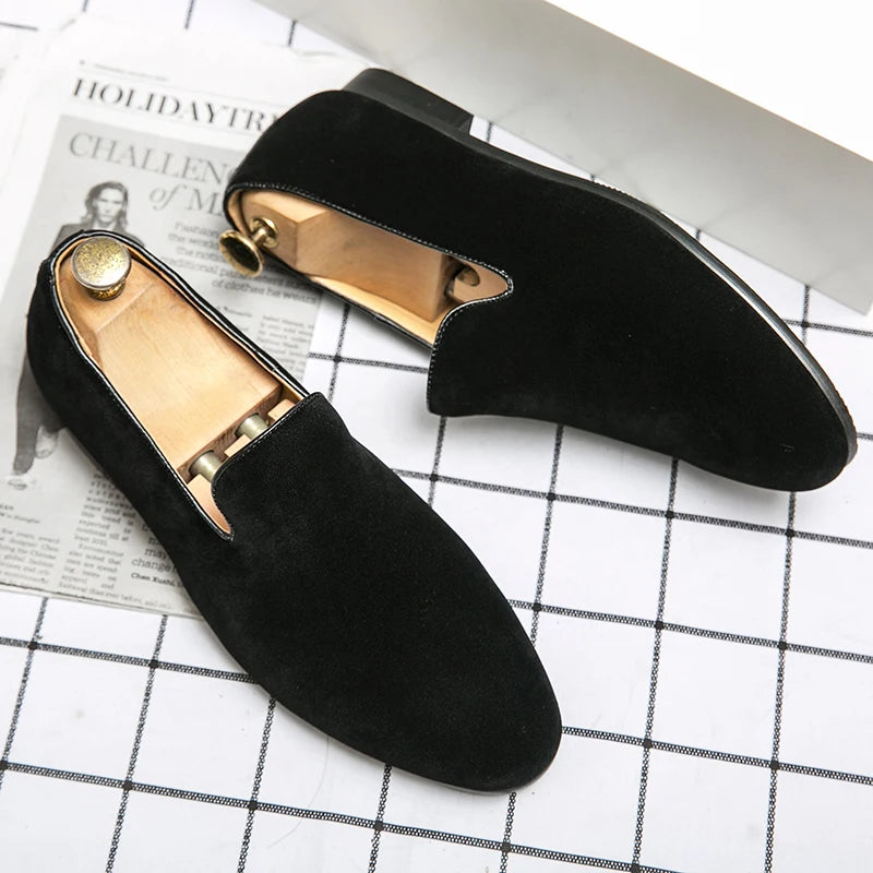 Men’s Suede Driving Mules