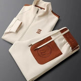 Men's Embroidered Sports Jacket & Pants Set