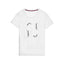 Embroidered Elegance Round Neck T-Shirt