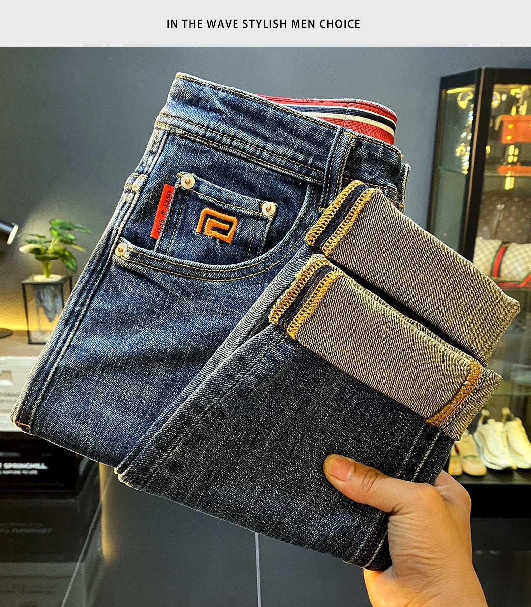Men’s High-End Slim Denim Jeans